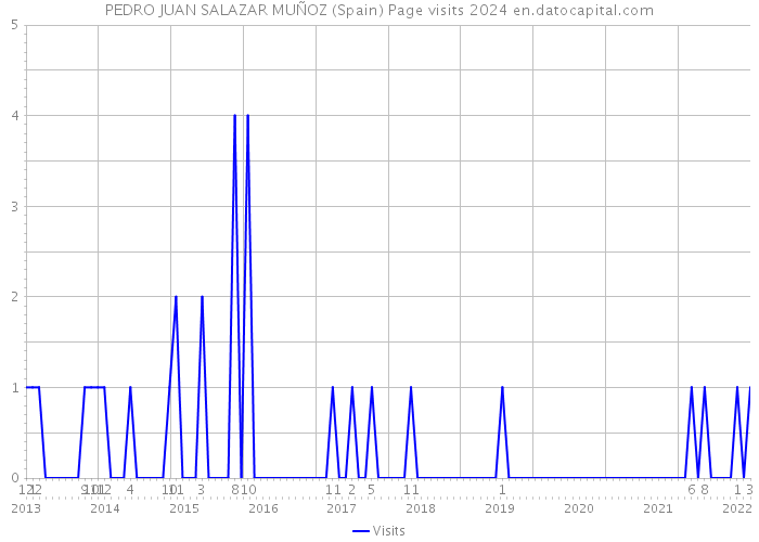 PEDRO JUAN SALAZAR MUÑOZ (Spain) Page visits 2024 