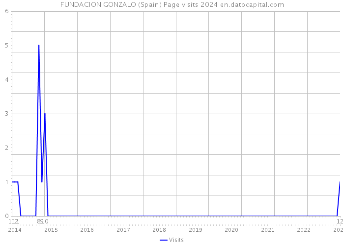 FUNDACION GONZALO (Spain) Page visits 2024 