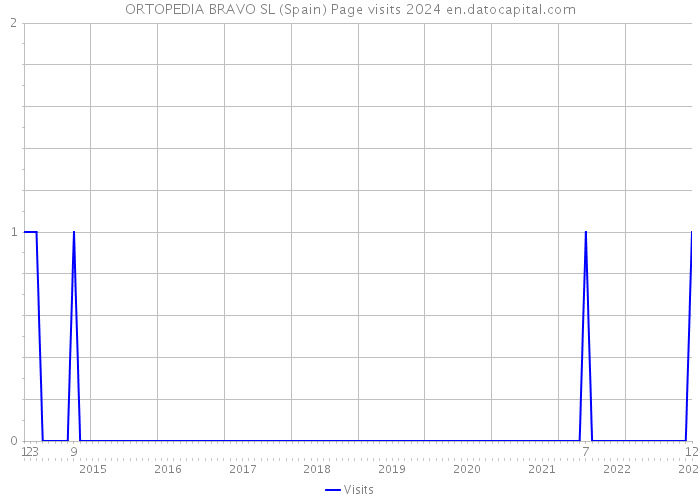 ORTOPEDIA BRAVO SL (Spain) Page visits 2024 