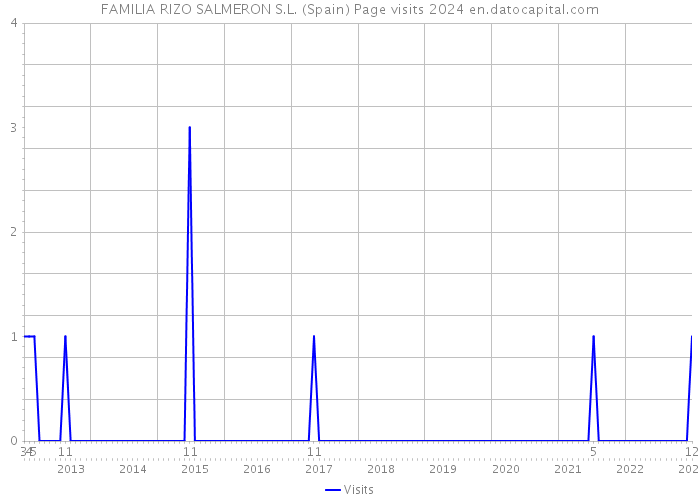 FAMILIA RIZO SALMERON S.L. (Spain) Page visits 2024 