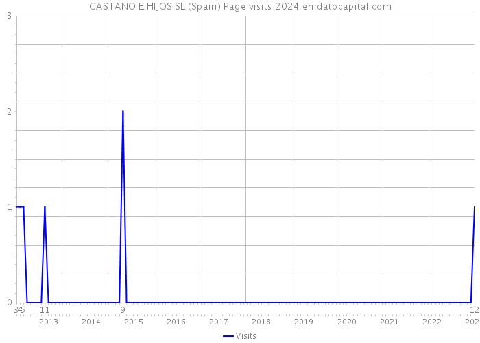 CASTANO E HIJOS SL (Spain) Page visits 2024 