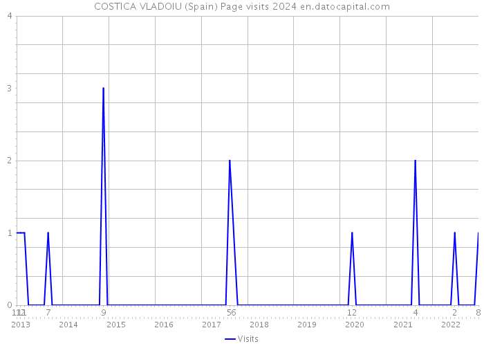 COSTICA VLADOIU (Spain) Page visits 2024 
