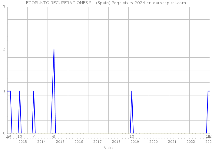 ECOPUNTO RECUPERACIONES SL. (Spain) Page visits 2024 