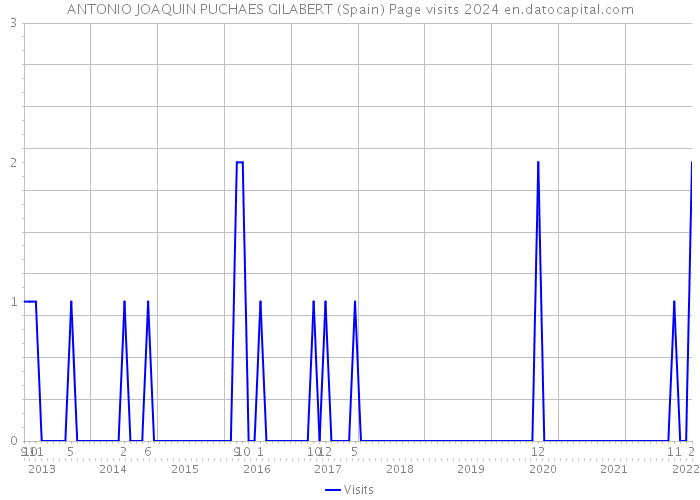 ANTONIO JOAQUIN PUCHAES GILABERT (Spain) Page visits 2024 