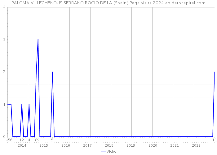 PALOMA VILLECHENOUS SERRANO ROCIO DE LA (Spain) Page visits 2024 