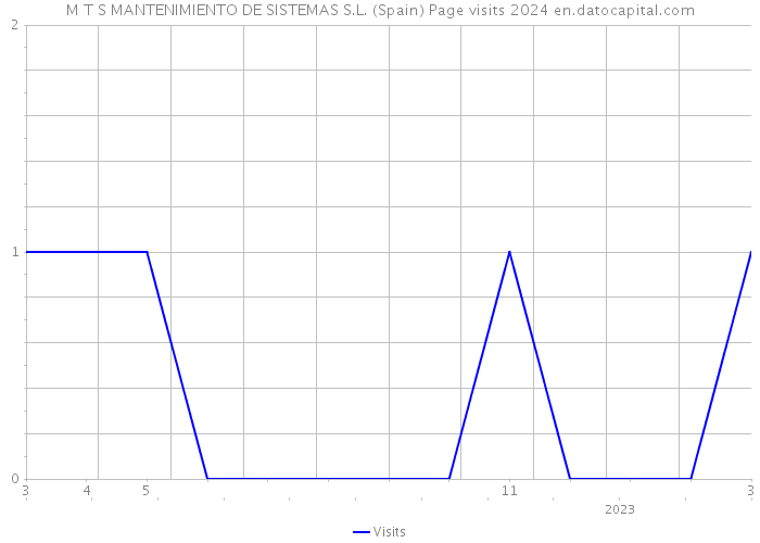 M T S MANTENIMIENTO DE SISTEMAS S.L. (Spain) Page visits 2024 