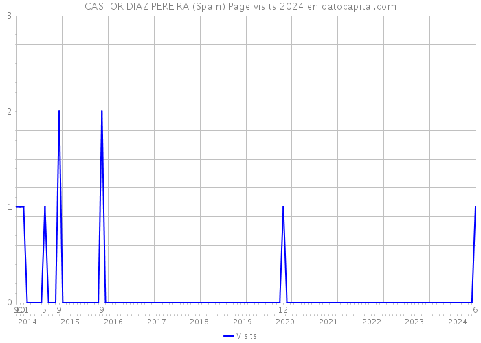 CASTOR DIAZ PEREIRA (Spain) Page visits 2024 