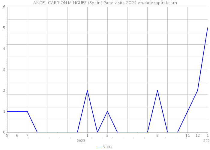 ANGEL CARRION MINGUEZ (Spain) Page visits 2024 