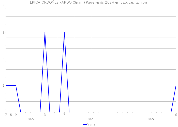 ERICA ORDOÑEZ PARDO (Spain) Page visits 2024 