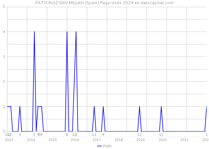 PATXI RUIZ SAN MILLAN (Spain) Page visits 2024 