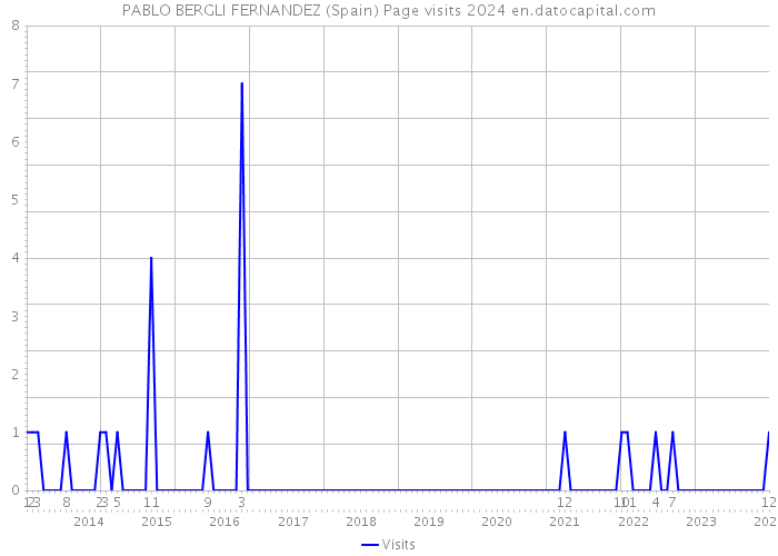 PABLO BERGLI FERNANDEZ (Spain) Page visits 2024 