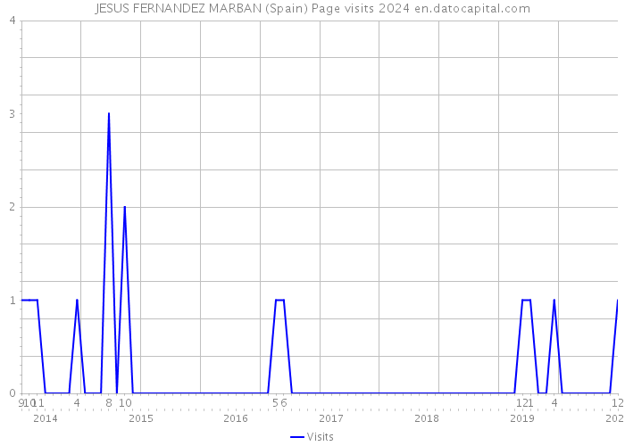 JESUS FERNANDEZ MARBAN (Spain) Page visits 2024 