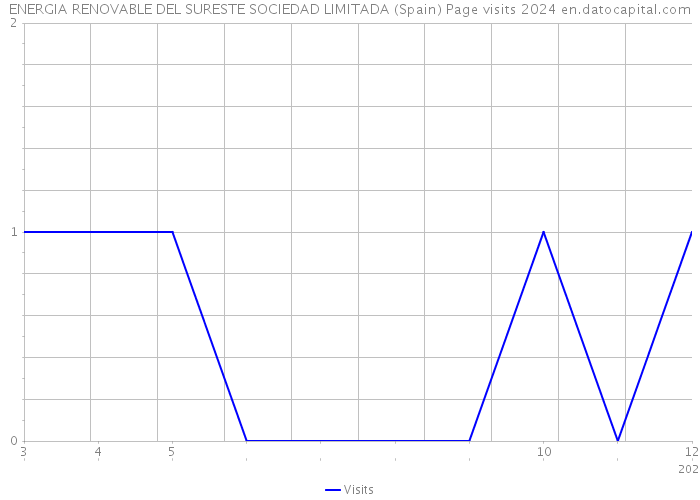 ENERGIA RENOVABLE DEL SURESTE SOCIEDAD LIMITADA (Spain) Page visits 2024 