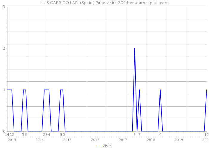 LUIS GARRIDO LAPI (Spain) Page visits 2024 