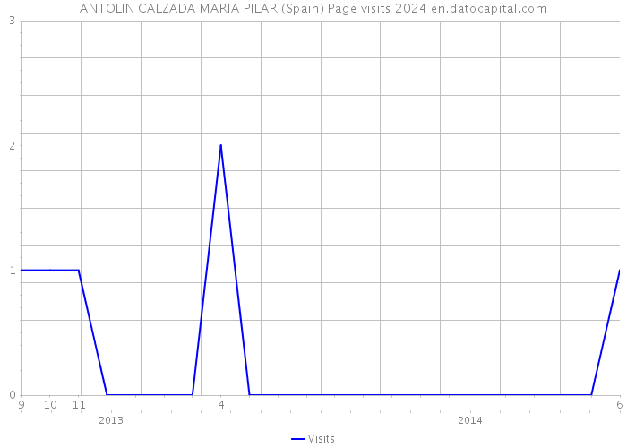ANTOLIN CALZADA MARIA PILAR (Spain) Page visits 2024 