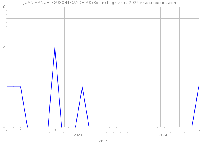 JUAN MANUEL GASCON CANDELAS (Spain) Page visits 2024 