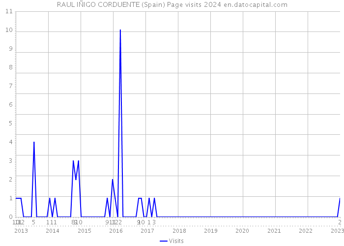 RAUL IÑIGO CORDUENTE (Spain) Page visits 2024 