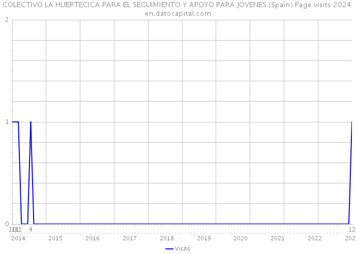 COLECTIVO LA HUERTECICA PARA EL SEGUIMIENTO Y APOYO PARA JOVENES (Spain) Page visits 2024 