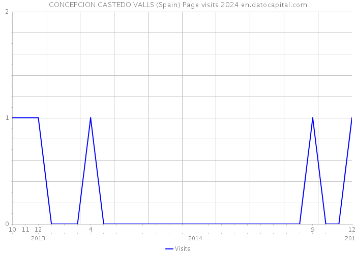 CONCEPCION CASTEDO VALLS (Spain) Page visits 2024 
