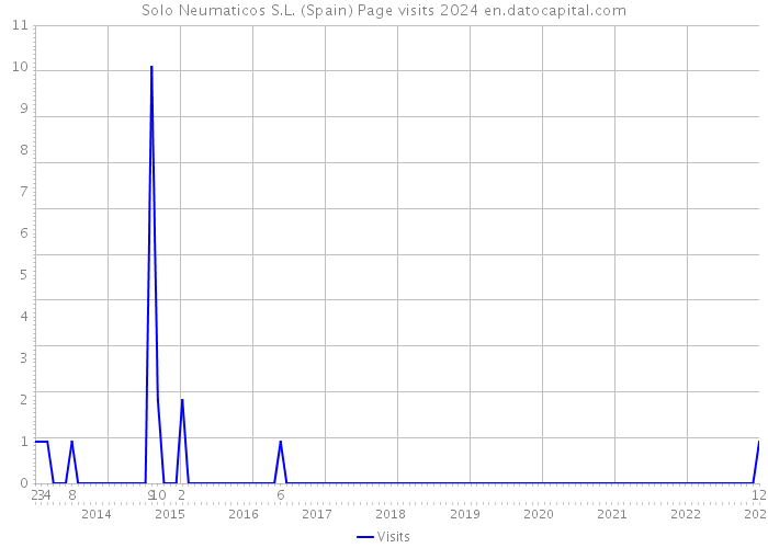 Solo Neumaticos S.L. (Spain) Page visits 2024 