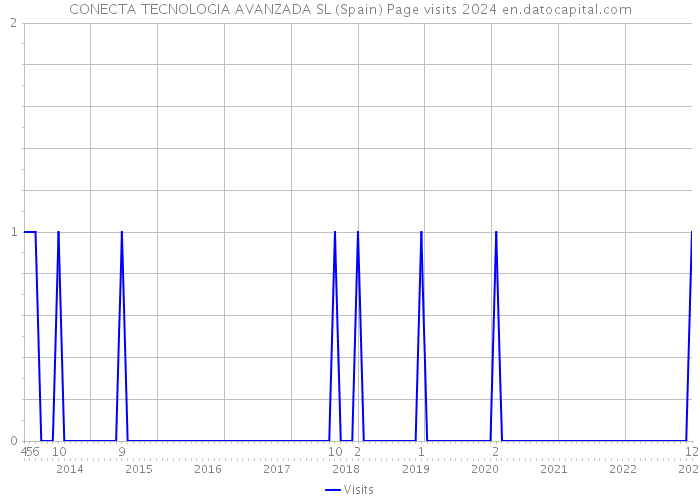 CONECTA TECNOLOGIA AVANZADA SL (Spain) Page visits 2024 