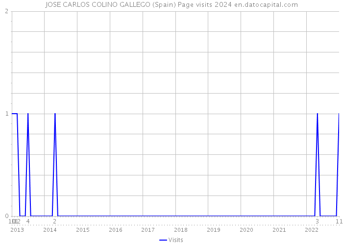 JOSE CARLOS COLINO GALLEGO (Spain) Page visits 2024 