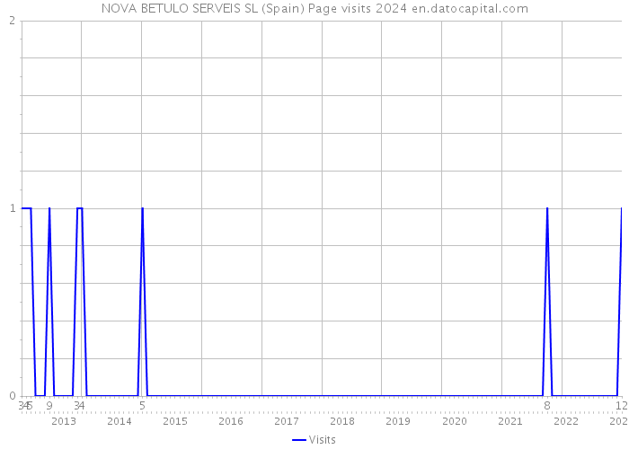 NOVA BETULO SERVEIS SL (Spain) Page visits 2024 
