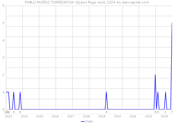 PABLO MUÑOZ TORREGROSA (Spain) Page visits 2024 