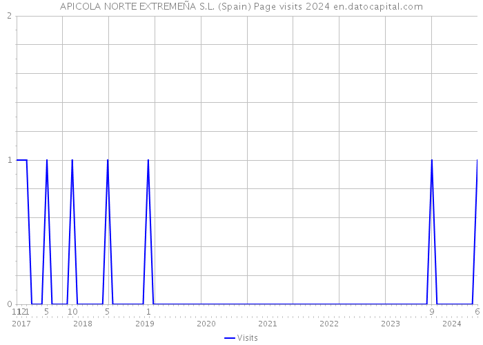 APICOLA NORTE EXTREMEÑA S.L. (Spain) Page visits 2024 