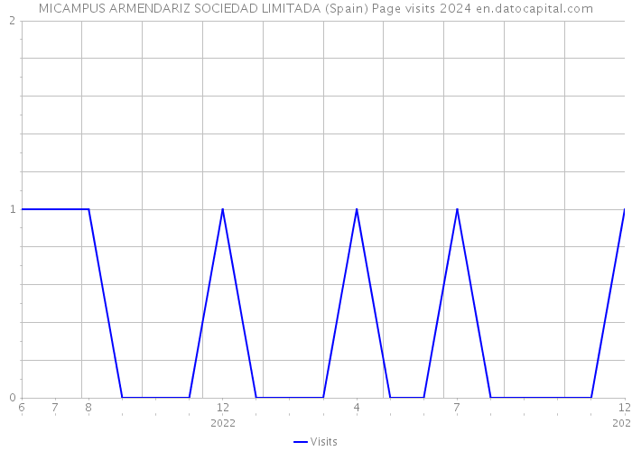 MICAMPUS ARMENDARIZ SOCIEDAD LIMITADA (Spain) Page visits 2024 