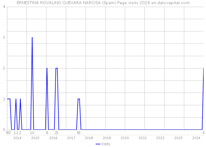 ERNESTINA ROVALINO GUEVARA NARCISA (Spain) Page visits 2024 