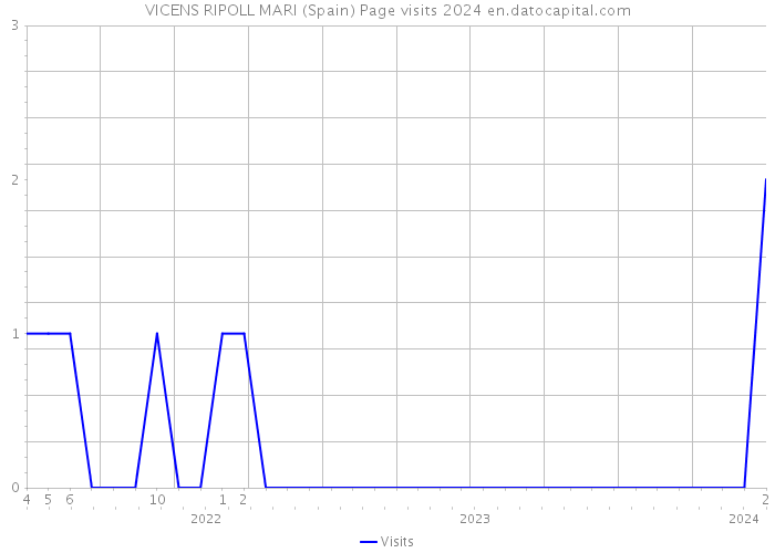 VICENS RIPOLL MARI (Spain) Page visits 2024 