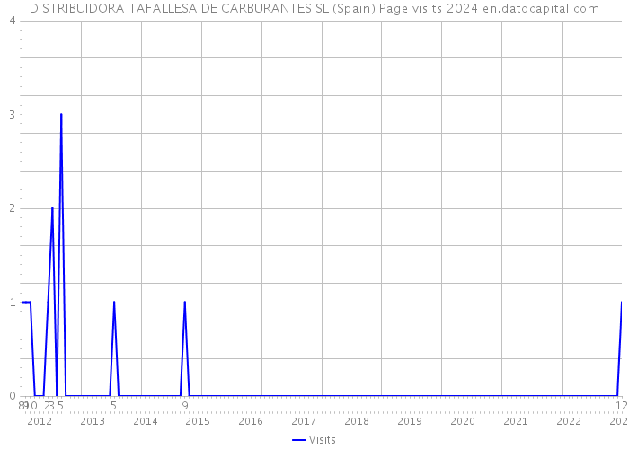DISTRIBUIDORA TAFALLESA DE CARBURANTES SL (Spain) Page visits 2024 