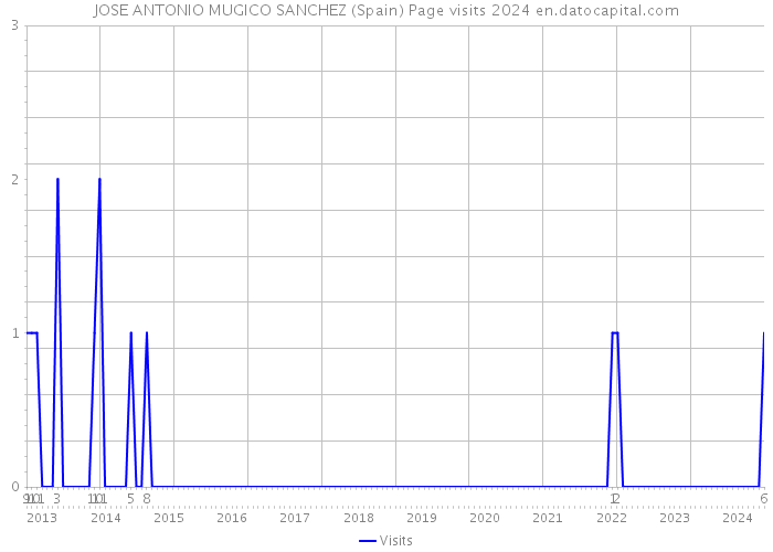 JOSE ANTONIO MUGICO SANCHEZ (Spain) Page visits 2024 