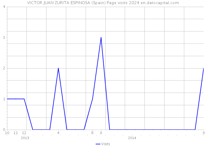 VICTOR JUAN ZURITA ESPINOSA (Spain) Page visits 2024 