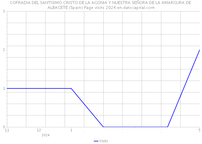 COFRADIA DEL SANTISIMO CRISTO DE LA AGONIA Y NUESTRA SEÑORA DE LA AMARGURA DE ALBACETE (Spain) Page visits 2024 