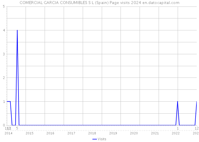 COMERCIAL GARCIA CONSUMIBLES S L (Spain) Page visits 2024 