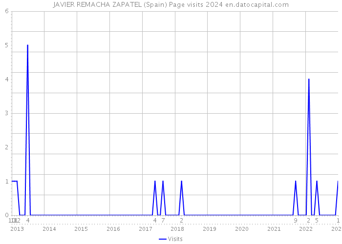 JAVIER REMACHA ZAPATEL (Spain) Page visits 2024 
