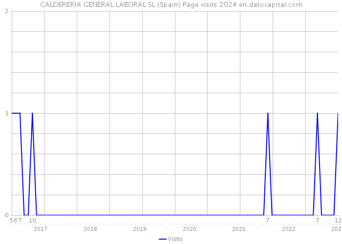 CALDERERIA GENERAL LABORAL SL (Spain) Page visits 2024 