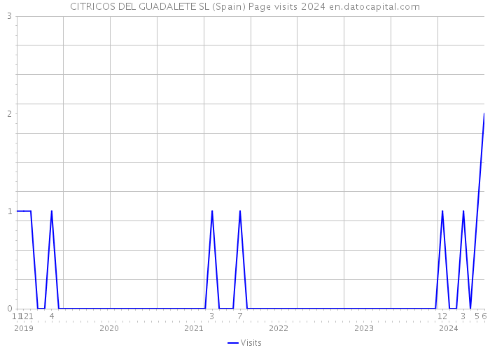 CITRICOS DEL GUADALETE SL (Spain) Page visits 2024 