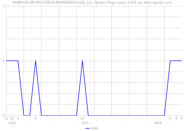 SINERGIA DE PROCESOS EMPRESARIALES, S.L. (Spain) Page visits 2024 