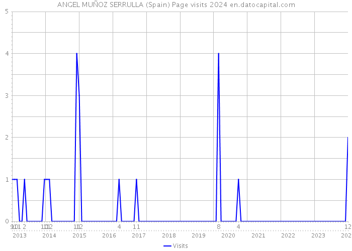 ANGEL MUÑOZ SERRULLA (Spain) Page visits 2024 