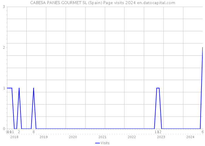 CABESA PANES GOURMET SL (Spain) Page visits 2024 