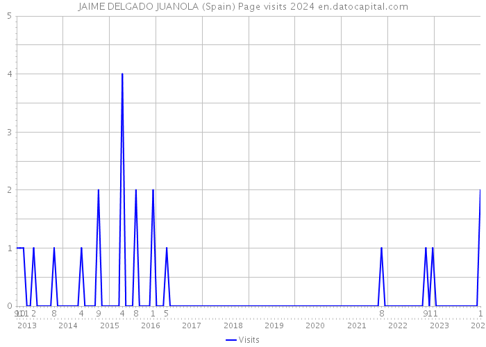JAIME DELGADO JUANOLA (Spain) Page visits 2024 