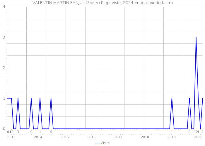 VALENTIN MARTIN FANJUL (Spain) Page visits 2024 