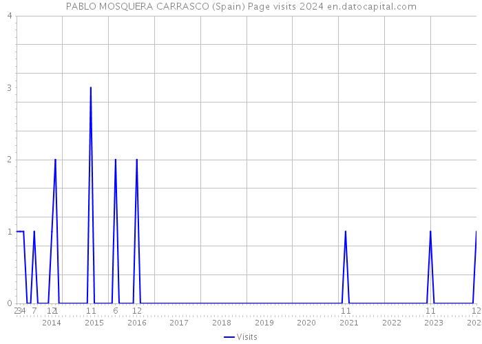 PABLO MOSQUERA CARRASCO (Spain) Page visits 2024 