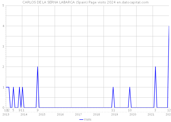CARLOS DE LA SERNA LABARGA (Spain) Page visits 2024 