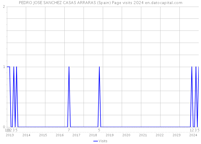 PEDRO JOSE SANCHEZ CASAS ARRARAS (Spain) Page visits 2024 