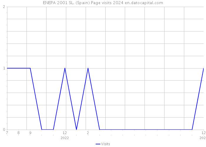 ENEPA 2001 SL. (Spain) Page visits 2024 