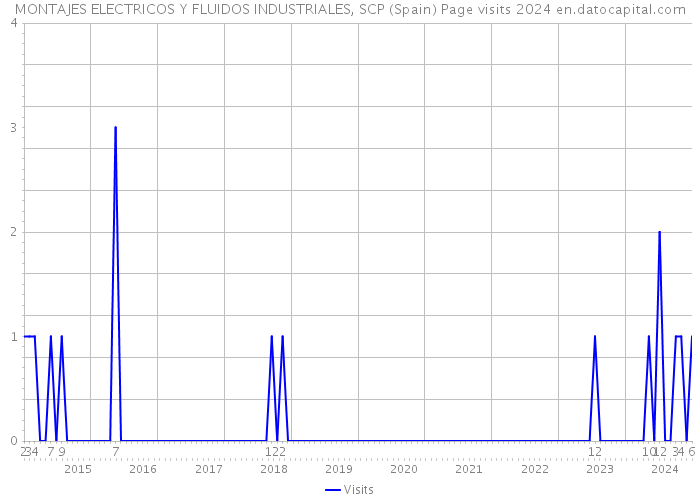 MONTAJES ELECTRICOS Y FLUIDOS INDUSTRIALES, SCP (Spain) Page visits 2024 